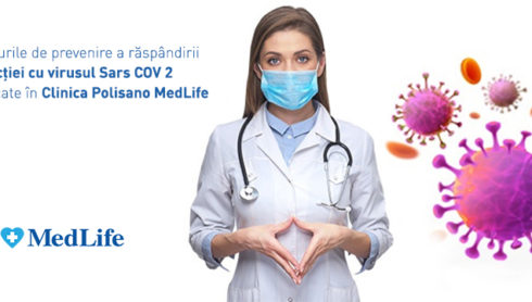 Măsurile de prevenire a răspândirii infecţiei cu virusul Sars COV 2 aplicate în Clinica Polisano